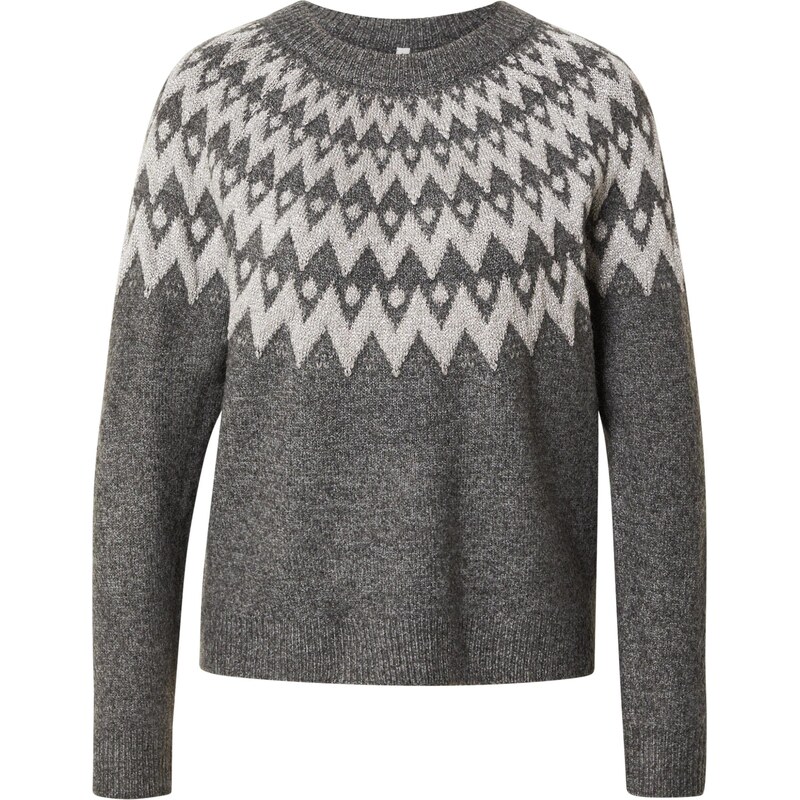 ONLY Sveter ONLFry sivá / tmavosivá 65923058