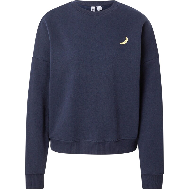 PIECES Mikina PCFAST tmavomodrá / žltá / orchideová 65923088