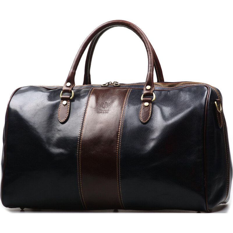 Blaire Kožená cestovná taška Taylor modrá 66532739