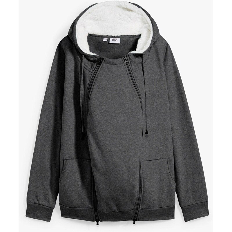 bonprix Tehotenská mikina na nosenie detí, 3v1, farba šedá 66980465