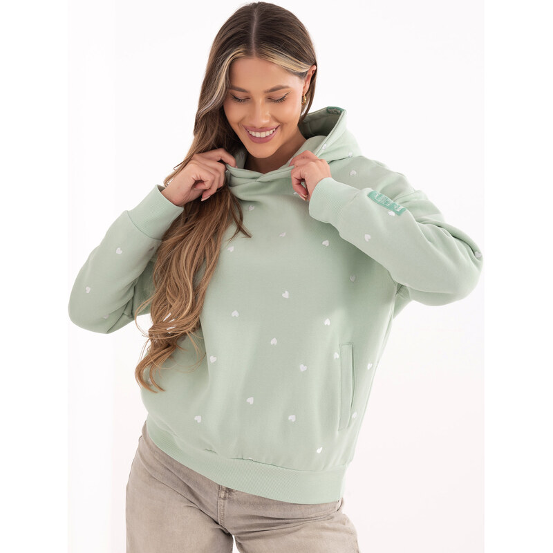 FPrice Mikina D10618BC02834A3 pistáciová 66927981