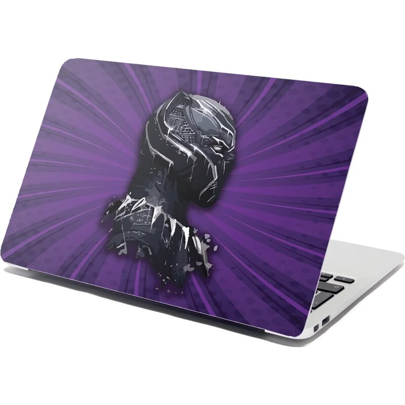 Sablio Samolepka na notebook BLACK PANTHER z profilu Fialový 65112617