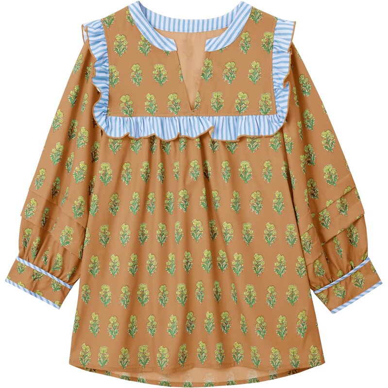 Imily Bela Blúzka hnedá / zmiešané farby 66935639