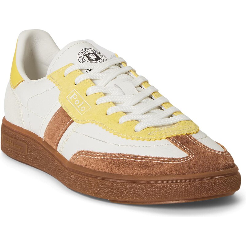 Polo Ralph Lauren Nízke tenisky BEDFORD hnedá / žltá / biela 66935689