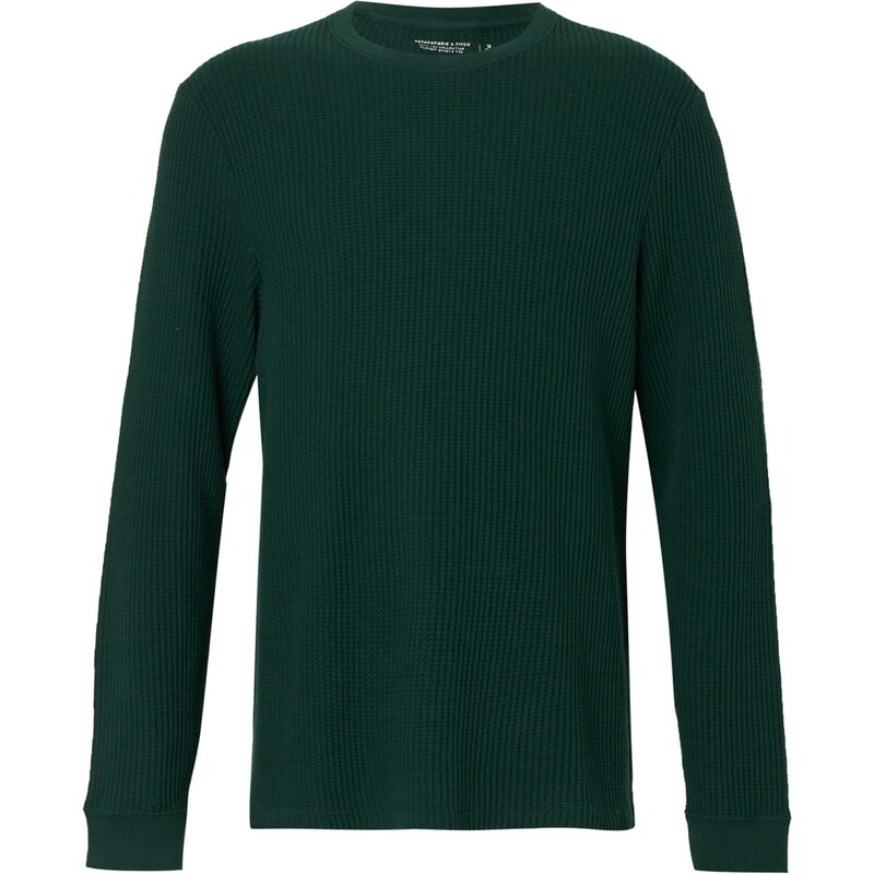 Abercrombie & Fitch Tričko CLASSIC tmavozelená 66935745