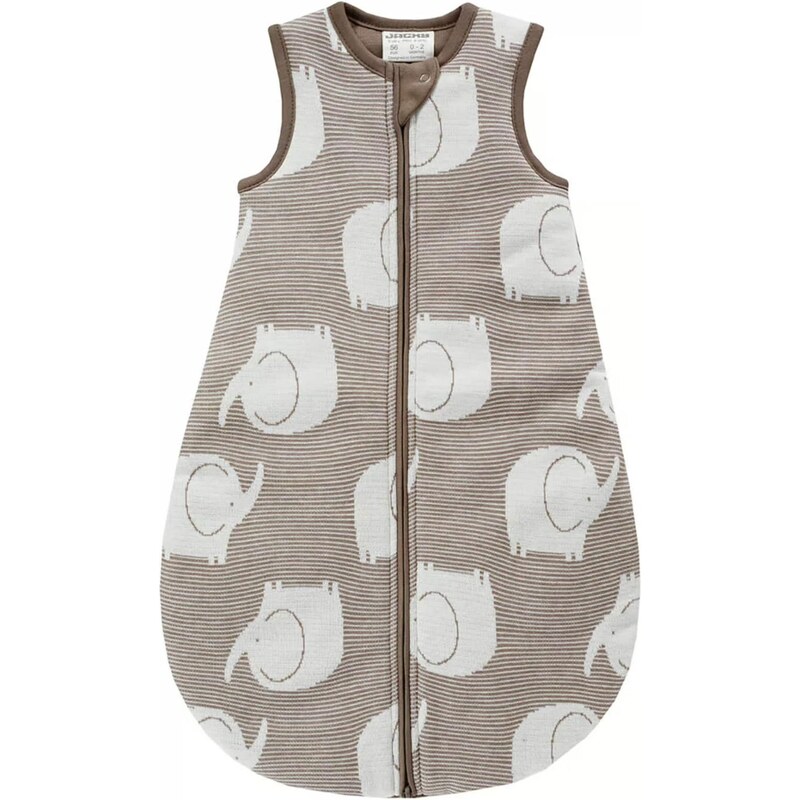 JACKY Spací vak ELEPHANT tmavošedá / šedobiela 66935779