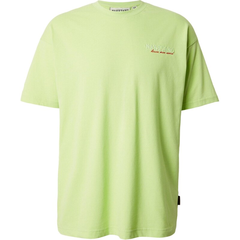 naketano Tričko svetlozelená / červená 66935828