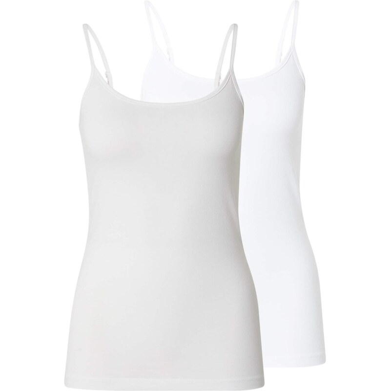 JDY Top JDYAVA svetlosivá / biela 66935824