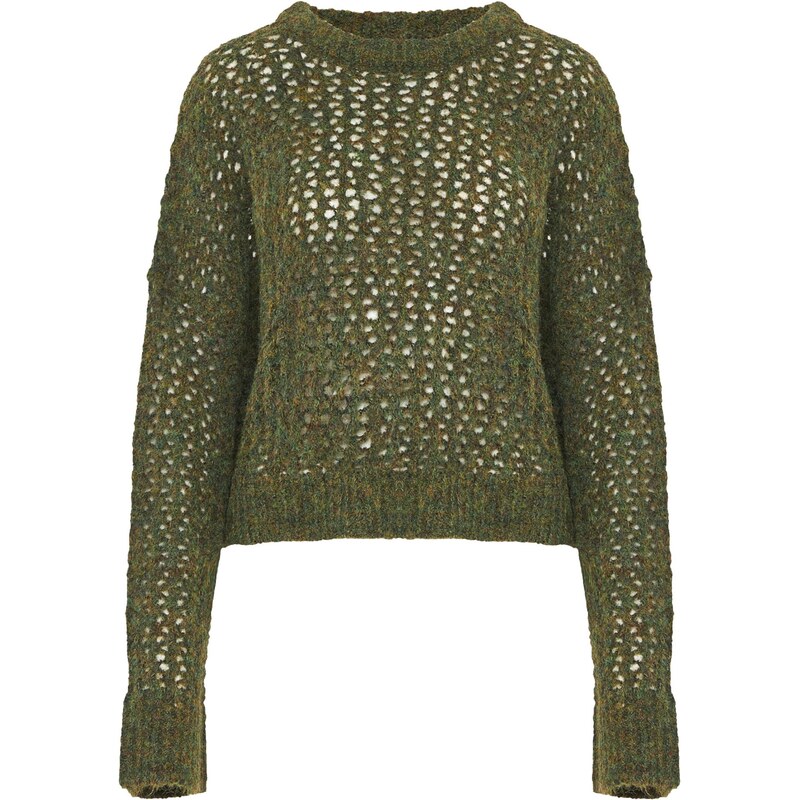 Funky Buddha Sveter tmavozelená 66935957