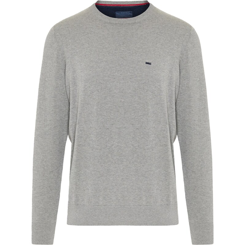 Funky Buddha Sveter námornícka modrá / sivá melírovaná 66935937