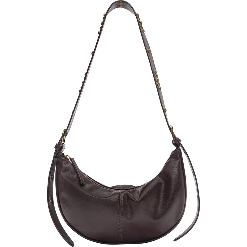 Pull&Bear Taška cez rameno tmavohnedá 66935800