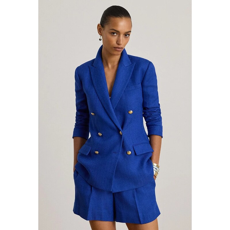 Bunda zo zmesi ľanu Lauren Ralph Lauren 66981051