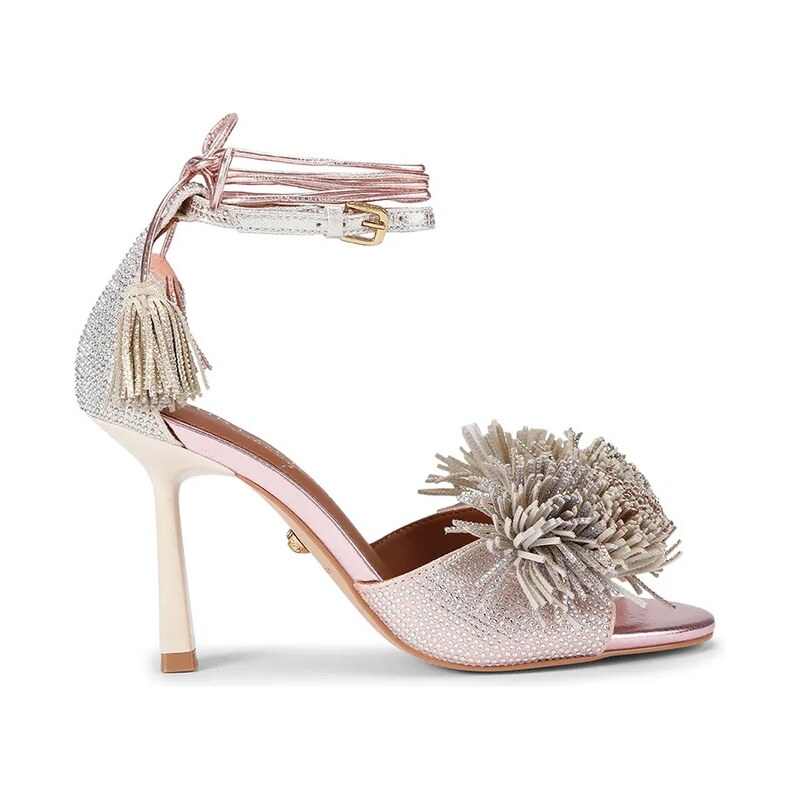 Sandále Kurt Geiger London Pom Pom Ankle Tie Sandal 66937719