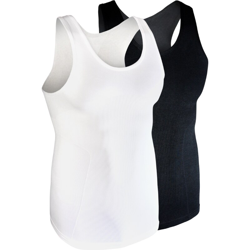 LORANE 2 Pack Sťahovacie tielko pánske Farba: Čierna-biela, Veľkosť: S 66938941