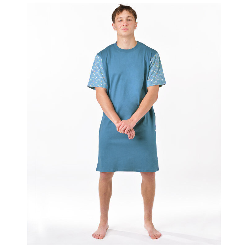 Pánska nočná košeľa Gino modrá (79202-MGADxA) 66939038