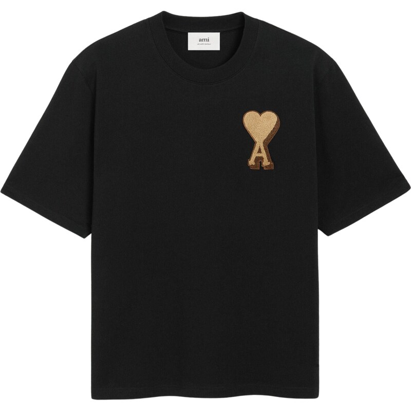 AMI PARIS 3D Coeur Black tričko 66940269