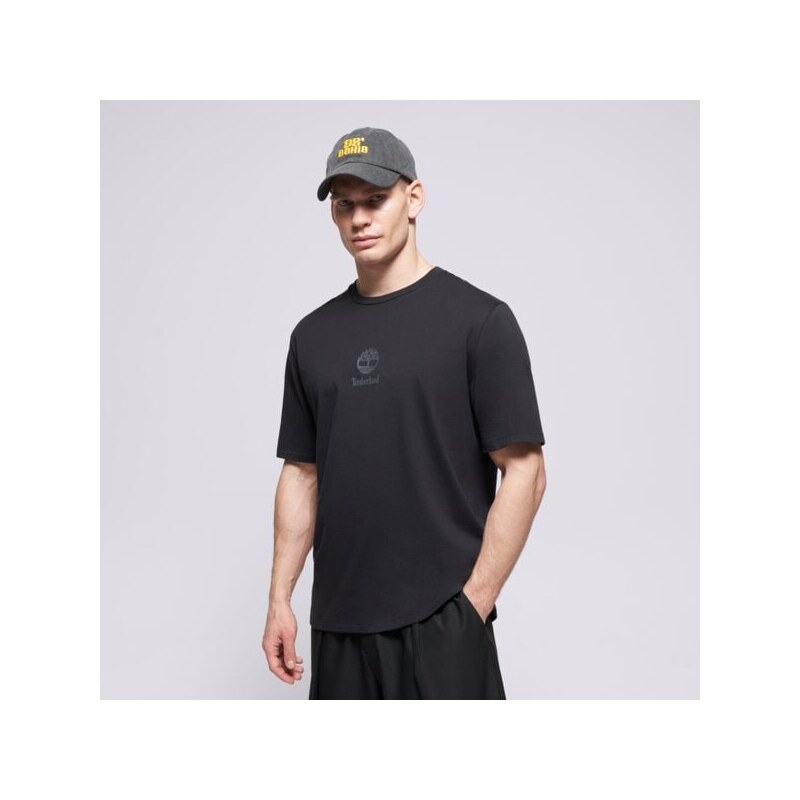 Timberland Tričko New Small Logo Print Ss Tee Black Pavement Muži 67475961