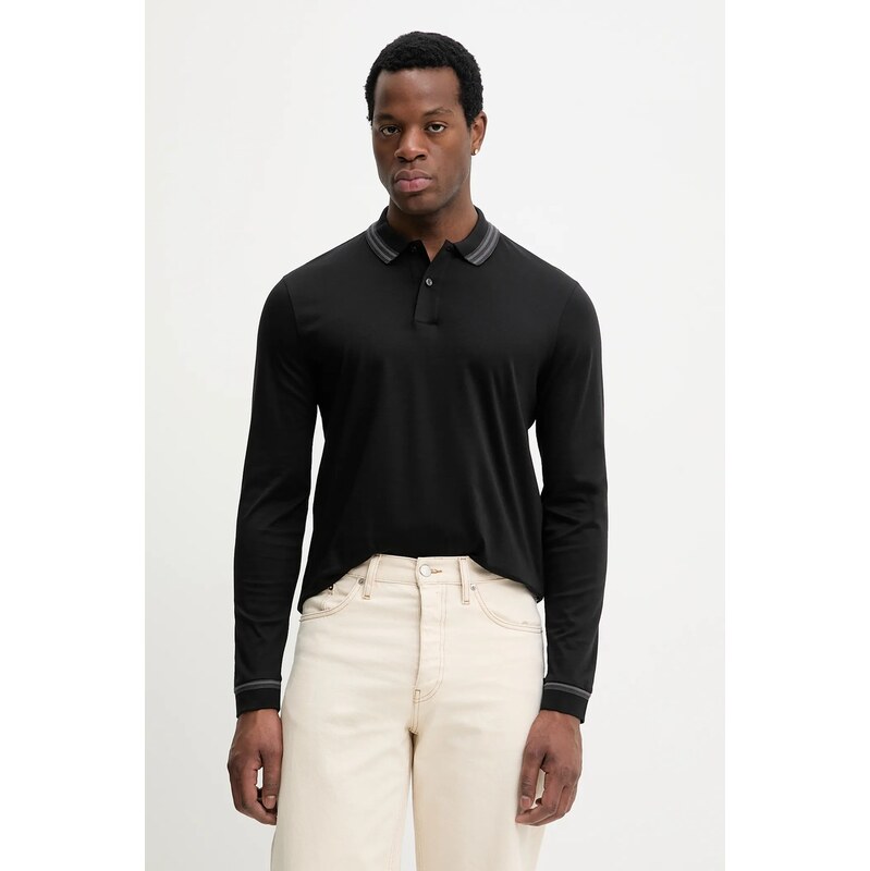 Bavlnené tričko s dlhým rukávom BOSS H-Pleins 202 66940379