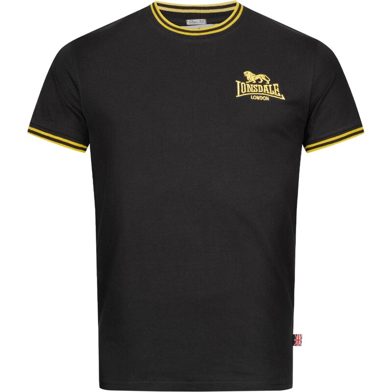 LONSDALE Tričko Ducansby žltá / čierna 61963868
