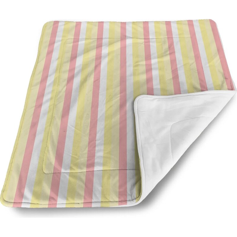 Sablio Deka pre bábätko Žlto-ružové pruhy 60375218