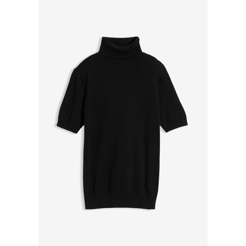 bonprix Rolák s krátkym rukávom, farba čierna 44732166