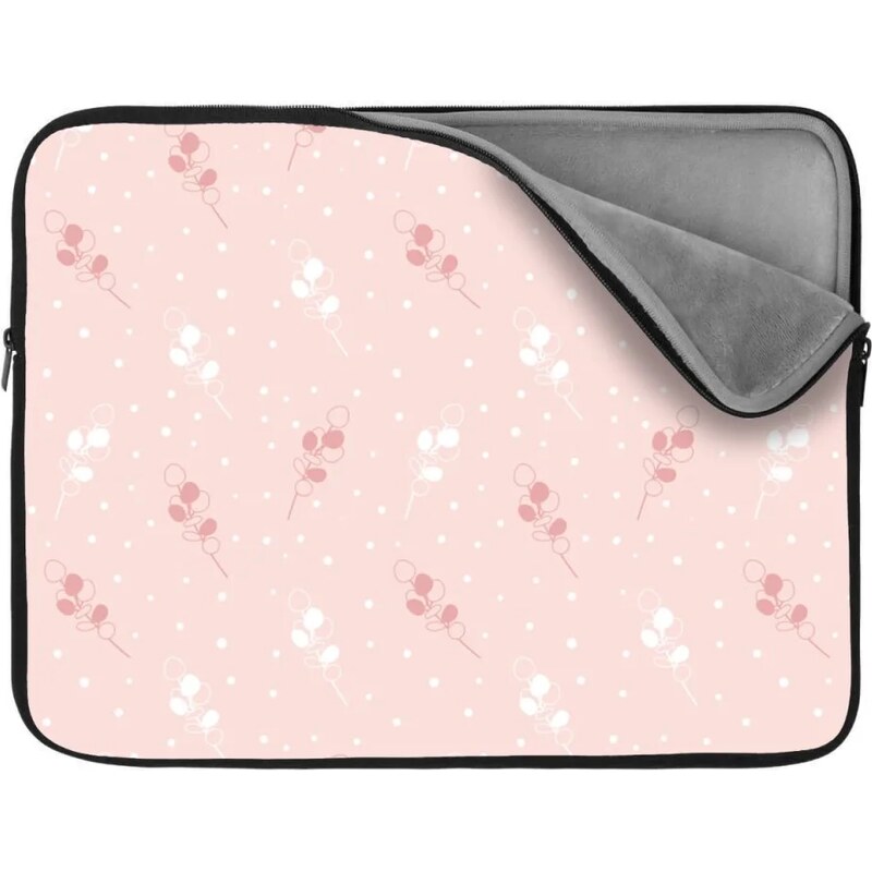 Sablio Obal na notebook Biele a ružové kvety 65430255
