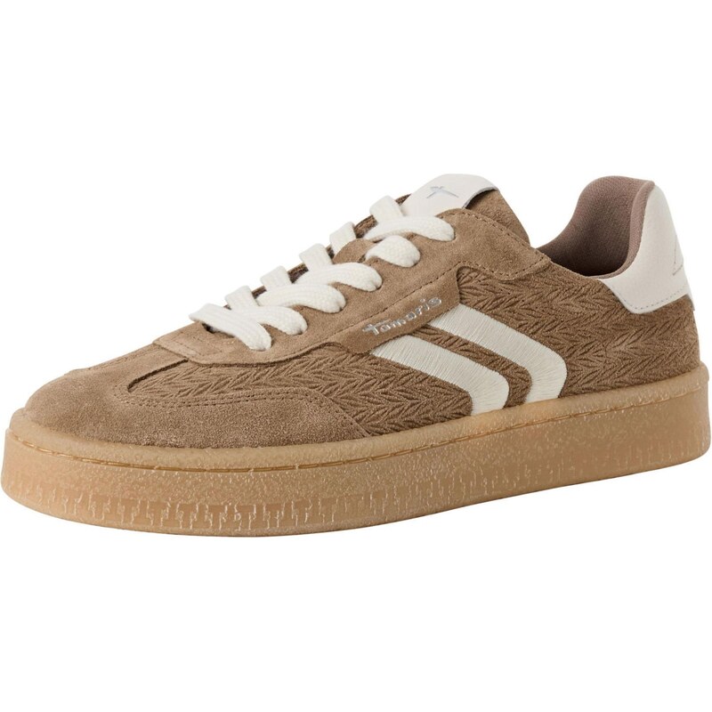 Tamaris Nízke tenisky farba ťavej srsti / biela 66945319