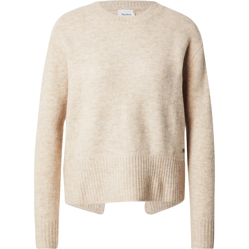 Pepe Jeans Sveter CECIL hnedá / svetloružová / biela 65922840