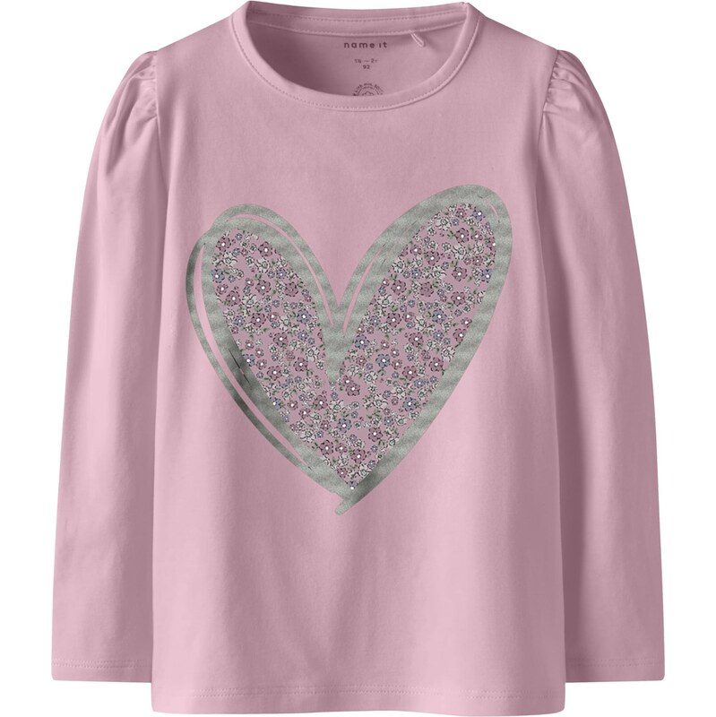 NAME IT Tričko NMFTALLY sivá / levanduľová / eozín / strieborná 66945462
