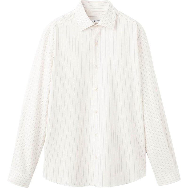 MANGO MAN Košeľa Ares krémová / sivá 66945509