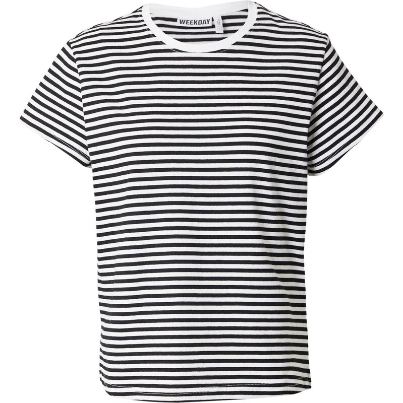 WEEKDAY Tričko čierna / biela 66945546