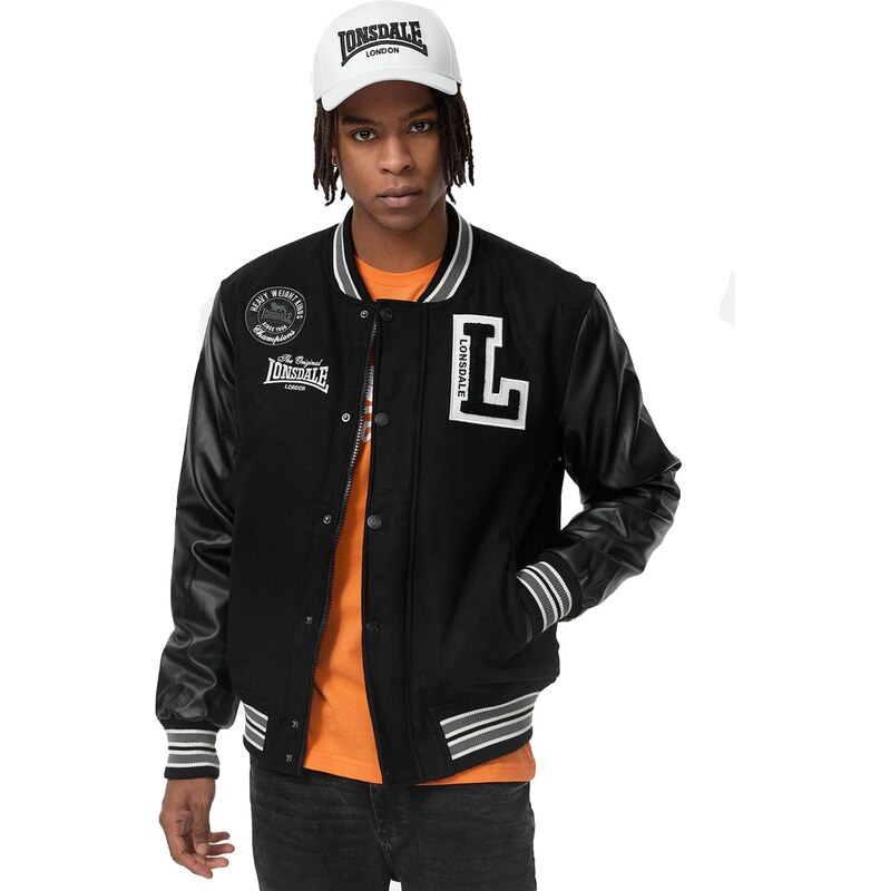 LONSDALE Prechodná bunda Ocford čierna 66945587