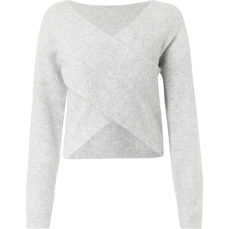 PIECES Sveter PCSILLY svetlosivá 66945633