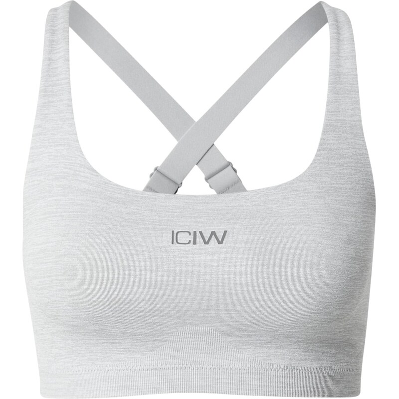 ICANIWILL Športová podprsenka tmavosivá / sivá melírovaná 66945684