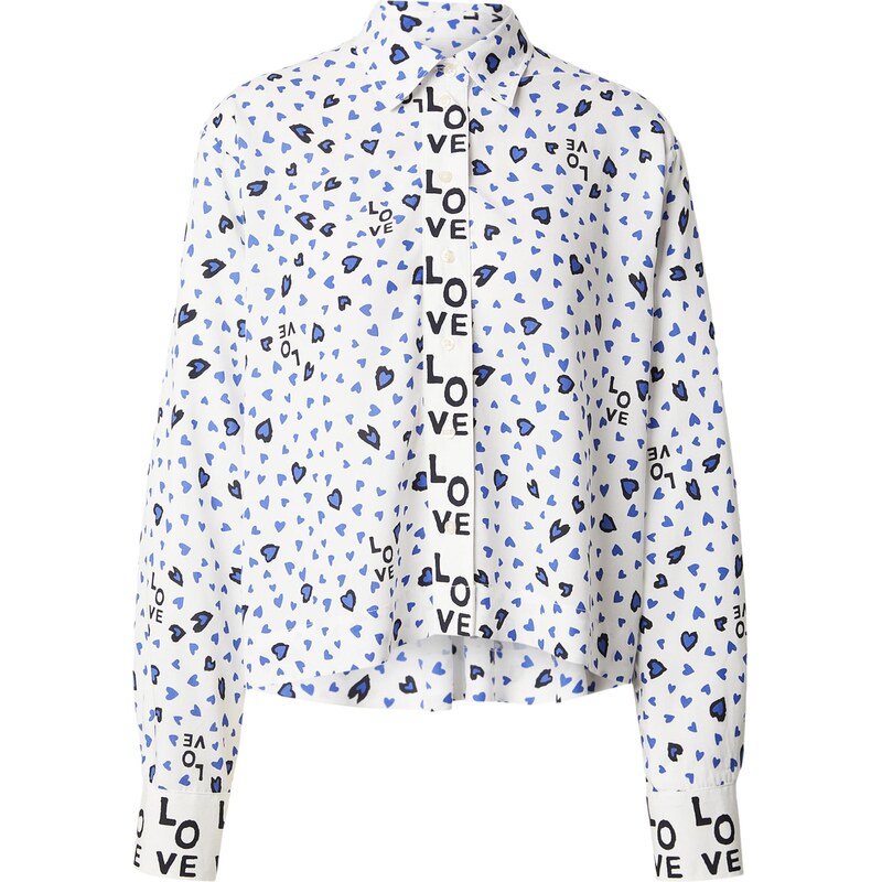 Emily Van Den Bergh Blúzka modrá / čierna / biela 66945717