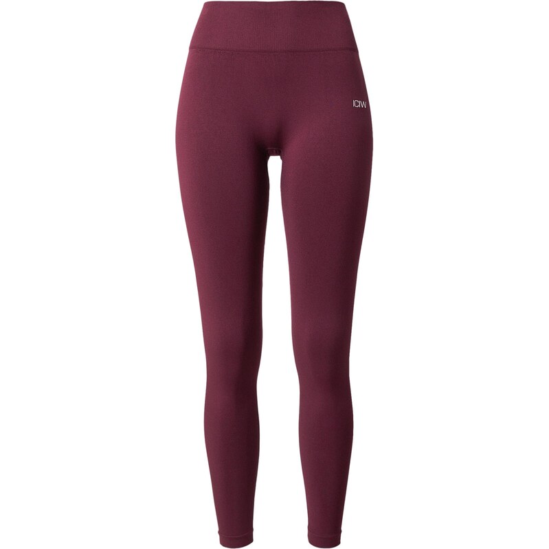 ICANIWILL Športové nohavice Smooth Seamless Tights W vínovo červená / 66945737