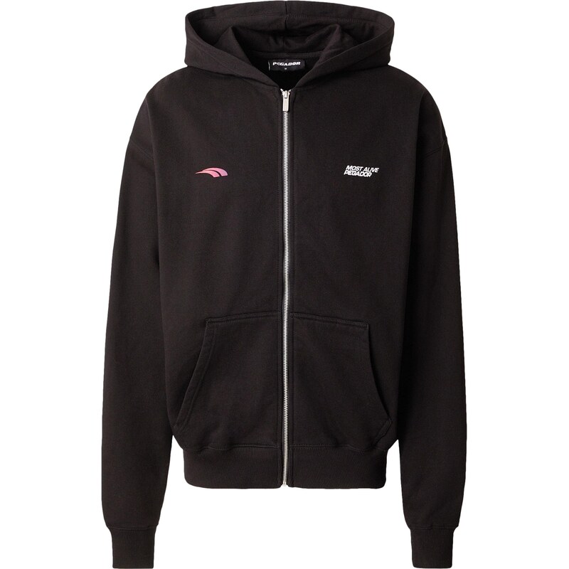 Pegador Tepláková bunda Clayton fialová / ružová / čierna / biela 66945687