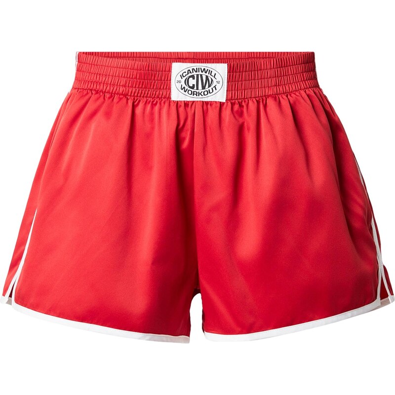 ICANIWILL Športové nohavice červená / čierna / biela 66945691