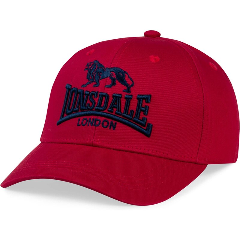LONSDALE Čiapka Salford tmavočervená / čierna 66945771
