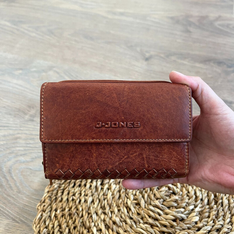 Jennifer Jones Dámska kožená peňaženka koňaková ANAIS 66531611