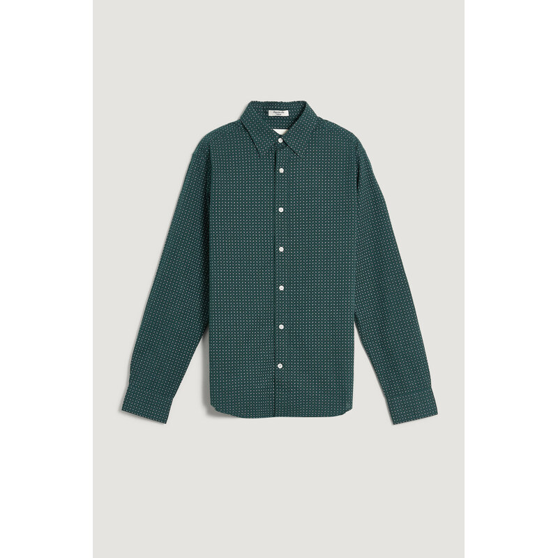 KOŠEĽA GANT REG MICRO PRINT SHIRT TARTAN GREEN 64936704