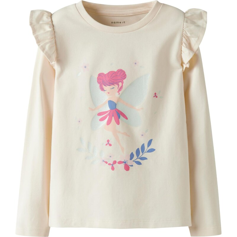 NAME IT Tričko NMFTIKKA krémová / modrá / ružová 66951844