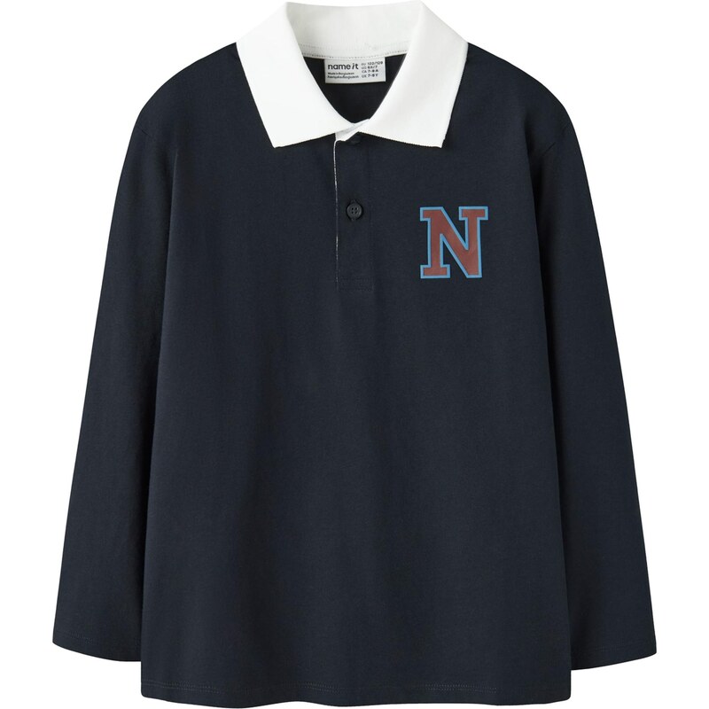 NAME IT Tričko NKMTIM tmavomodrá / azúrová / tmavočervená / biela 66952015