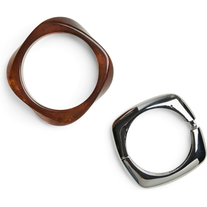 PIECES Náramok PCREGITTA hnedá / strieborná 66952026