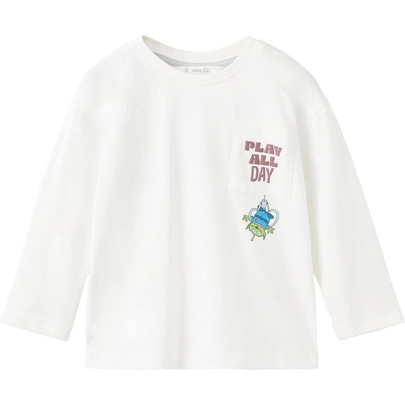 MANGO KIDS Tričko TOYBUZZ svetlomodrá / kiwi / bordová / šedobiela 66952091