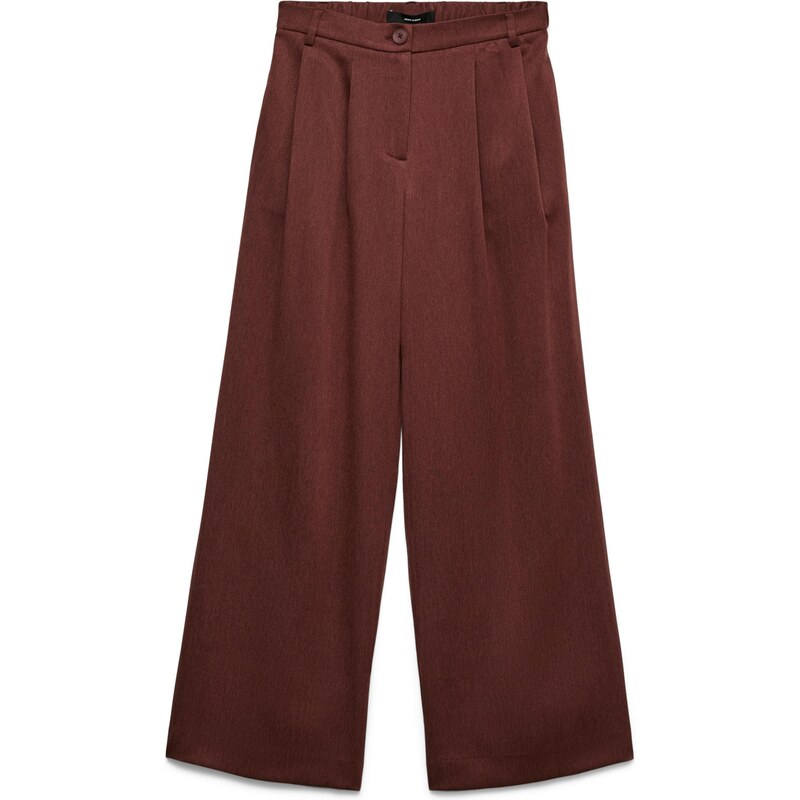VERO MODA Plisované nohavice VMSTEFFI vínovo červená 66952111
