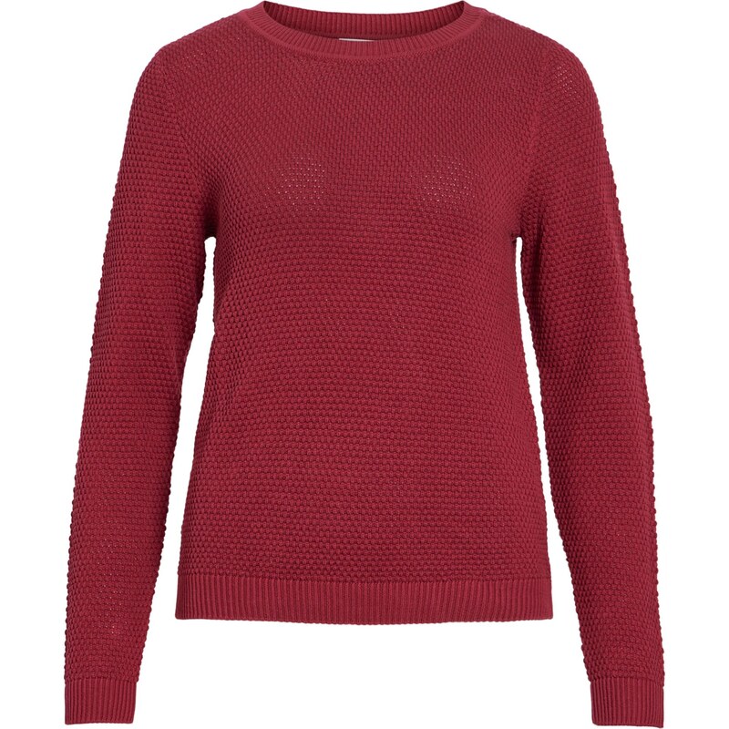 VILA Sveter VIDALO tmavočervená 66952122