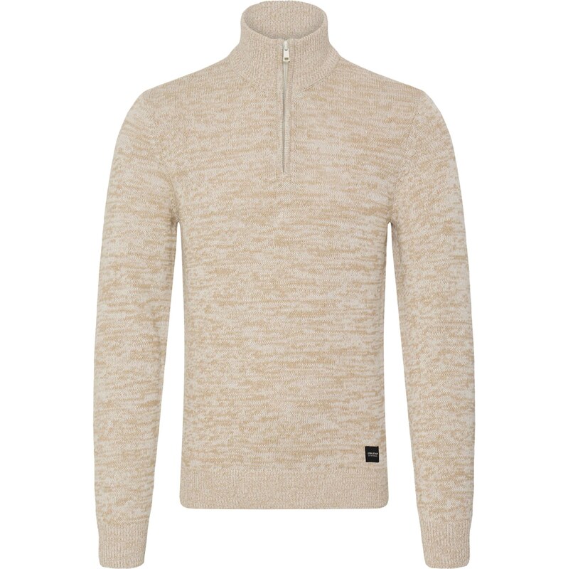 BLEND Sveter béžová / šedobiela 66952208