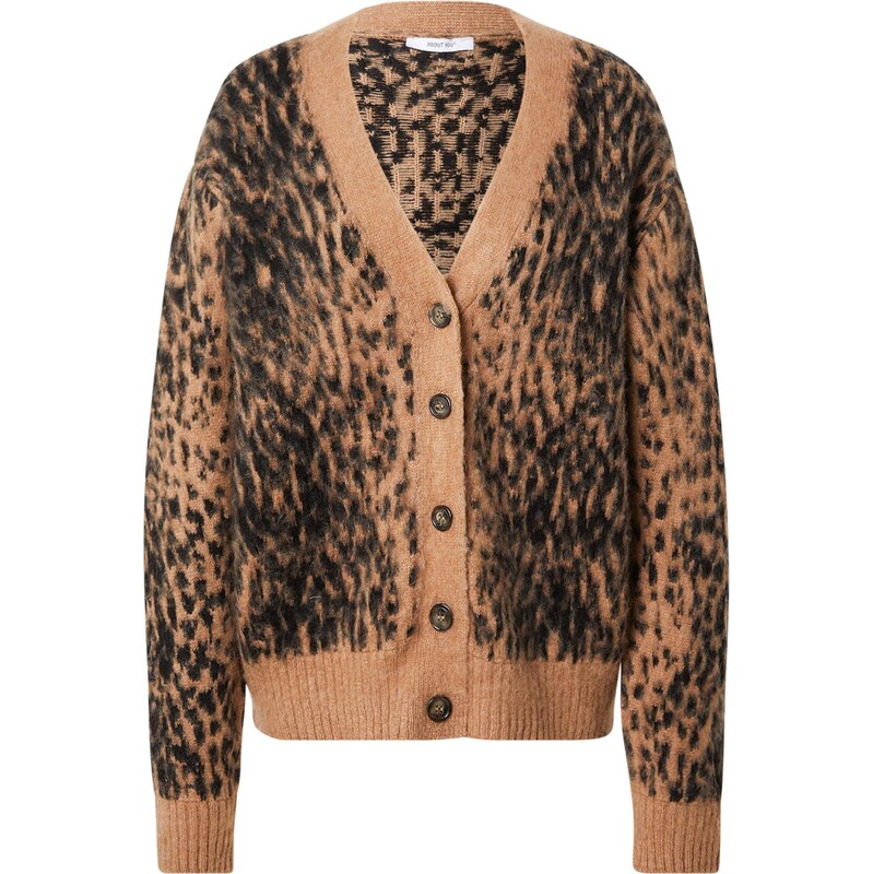 ABOUT YOU Kardigán Frederike hnedá / čierna 66952275