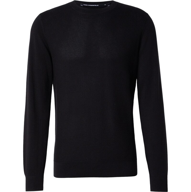 Karl Lagerfeld Sveter sivá / čierna 66952283